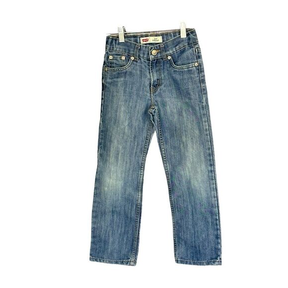 Levi’s | Boys 514 Straight Leg Denim Blue Jeans 7R - Picture 1 of 13